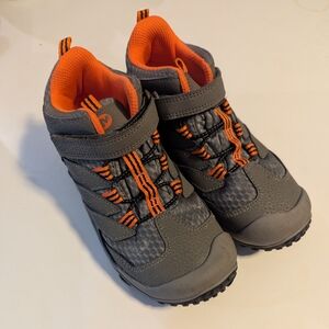 Merrell Chameleon 7 Boys Size 2M Shoes, Gray & Orange